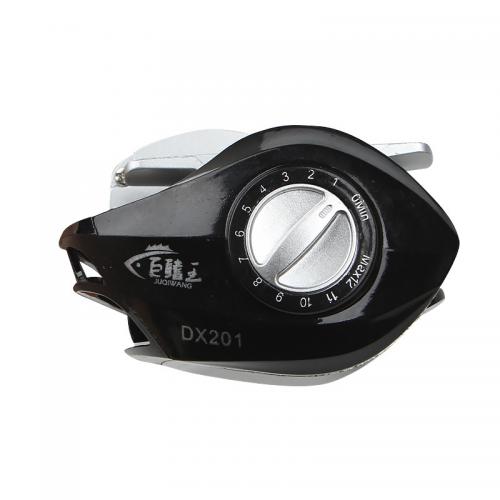 Котушка рибальська мультиплікаторна Juqiwang DX 201 Black-Silver Left 13558-85980 Котушка рибальська мультиплікаторна Juqiwang DX 201 Black-Silver Left 13558-85980