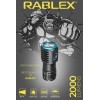 Ліхтар ручний акумуляторний з прищіпкою Rablex RB902 Li-ion 18350 Zoom ЗУ Type-C 2000 Lumens