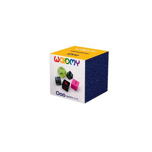 Набір кубиків Wooomy Ooo 5 Dice Set (EN): місця та пози для сексу, інтимні дії та частини тіла в інтернет супермаркеті PbayMarket!