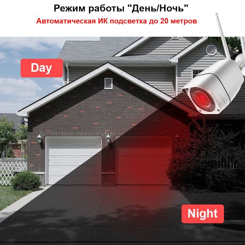 Wifi камера відеоспостереження бездротова вулична 2 Мп, HD 1080P Zlink Q57, додаток CamHI