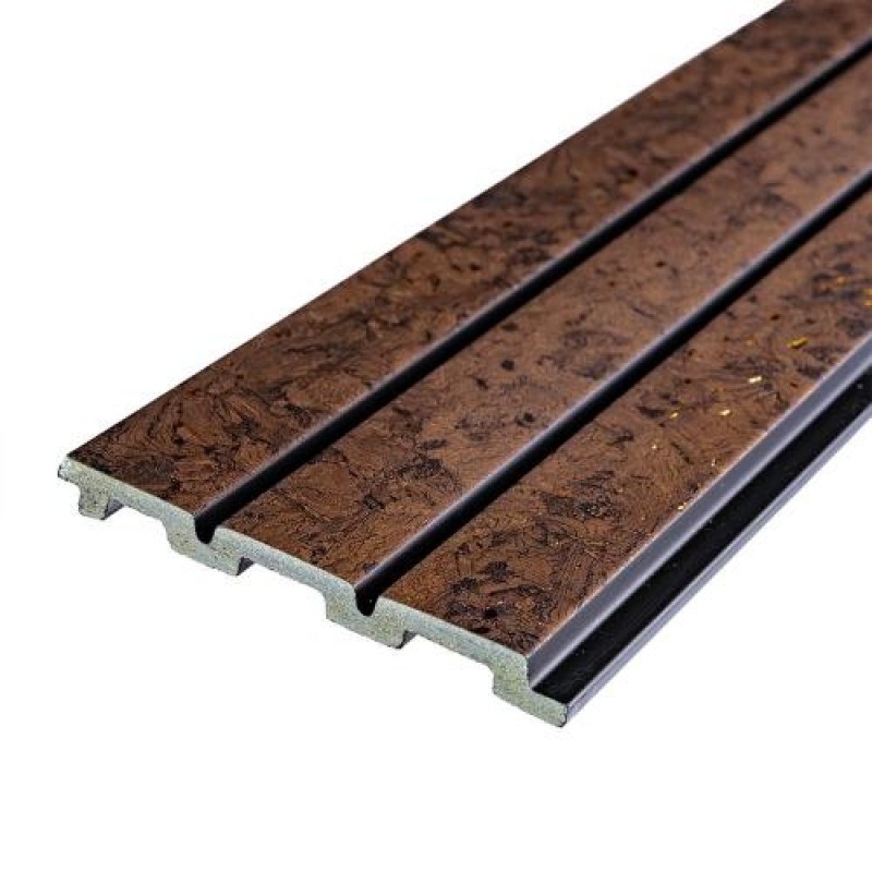 Декоративна стінова рейка Sticker Wall PS Коричневий 2900x120x12 мм (SW-00001737)