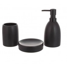 Набір аксесуарів для ванної кімнати 3 предмети Bona Di 851-325 чорний матовий
