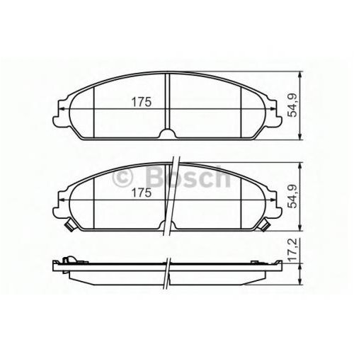 Колодки гальмові Bosch дискові передні CHRYSLER/DODGE 300C/Caliber/Challenger F 05 0986494483 в інтернет супермаркеті PbayMarket!