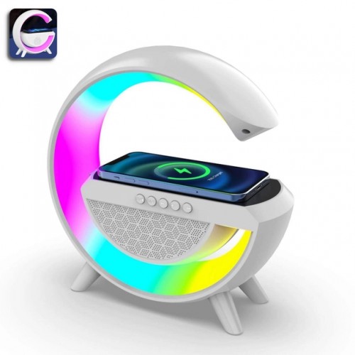 Лампа настільна RGB великий нічник OPT-TOP AS-K10 з бездротовою зарядкою для телефону (1876495732)