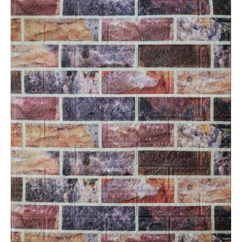 Самоклеюча декоративна 3D панель цегла оксамит Loft Expert 700x770x5 мм