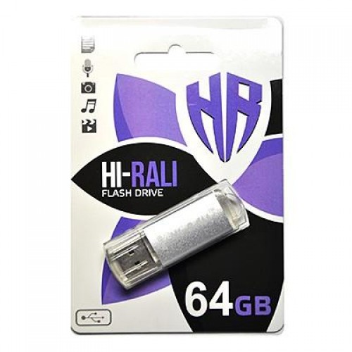 Флеш-накопичувач USB 64GB Hi-Rali Rocket Series Silver (HI-64GBVCSL) в інтернет супермаркеті PbayMarket!