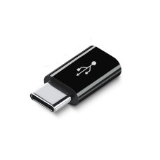 Адаптер Перехідник microUSB на Type-C GT Black (43623534525)