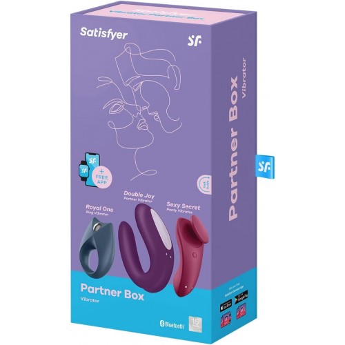 Набір Satisfyer Partner Box 3 (Double Joy, Sexy Secret + Royal One)