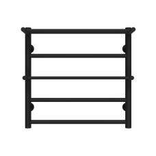 Рушникосушарка водяна Терма Плюс П5 500х500 Deffi Чорний (C.TA.50.50.5.B.C)
