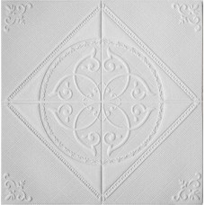 Самоклеюча декоративна 3D панель Loft-Expert білий кристал 700x700x5 мм