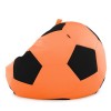 Крісло мішок М'яч Оксфорд 120см Студія Комфорту Великий Помаранчевий + Чорний
