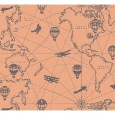 Шпалм на паперовій основі Шарм 153-01 Тревел оранжеві (0,53х10м.)