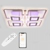 Стельова LED люстра Sunlight 5808/4+4 Білий