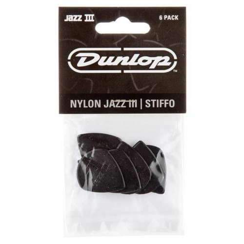 Медіатори Dunlop 47P3S Jazz III Stiffo Player's Pack (6 шт.) Медіатори Dunlop 47P3S Jazz III Stiffo Player's Pack (6 шт.)