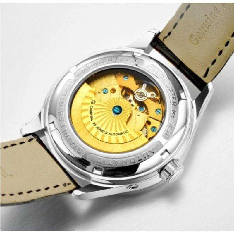 Наручний годинник чоловічий Carnival Kinetic Хром (987969200)