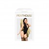 Боді Penthouse Hotter Than Hell XL Black, непрозоре, вирізи, декольте, імітація шнурівки, панчохи в інтернет супермаркеті PbayMarket!