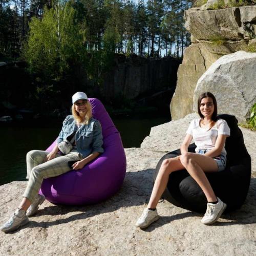 Крісло Мішок Груша Оксфорд 150х100 Студія Комфорту Великий фіолетовий Крісло Мішок Груша Оксфорд 150х100 Студія Комфорту Великий фіолетовий