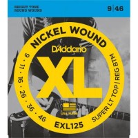 Струни для електрогітари D'Addario EXL125 Super Light Top/Regular Bottom Electric Guitar Strings 9/46 Струни для електрогітари D'Addario EXL125 Super Light Top/Regular Bottom Electric Guitar Strings 9/46