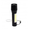 Ручний ліхтар X-BALOG BL-513-XPE+COB zoom + microUSB + 3 режими