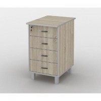 Тумба офісна Тиса Мебель ТМ-122 2 Сонома 75x60x40 см Тумба офісна Тиса Мебель ТМ-122 2 Сонома 75x60x40 см