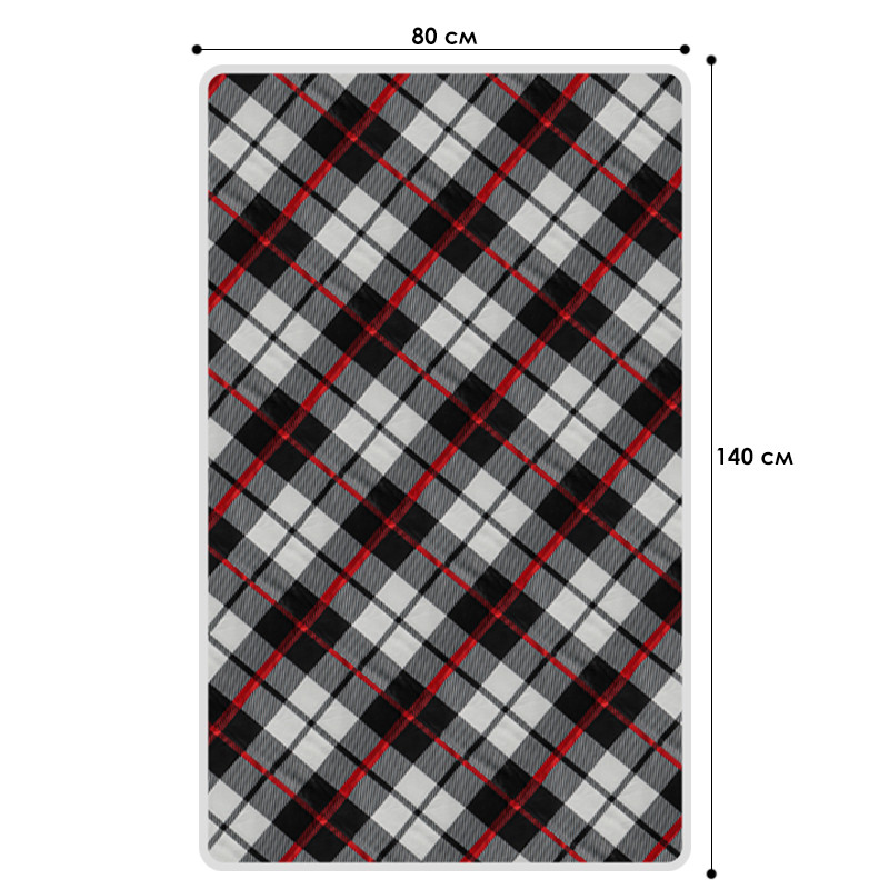 Електрична шаль плед з підігрівом Lesko Usb 140х80 см Червоний (10419-53794)