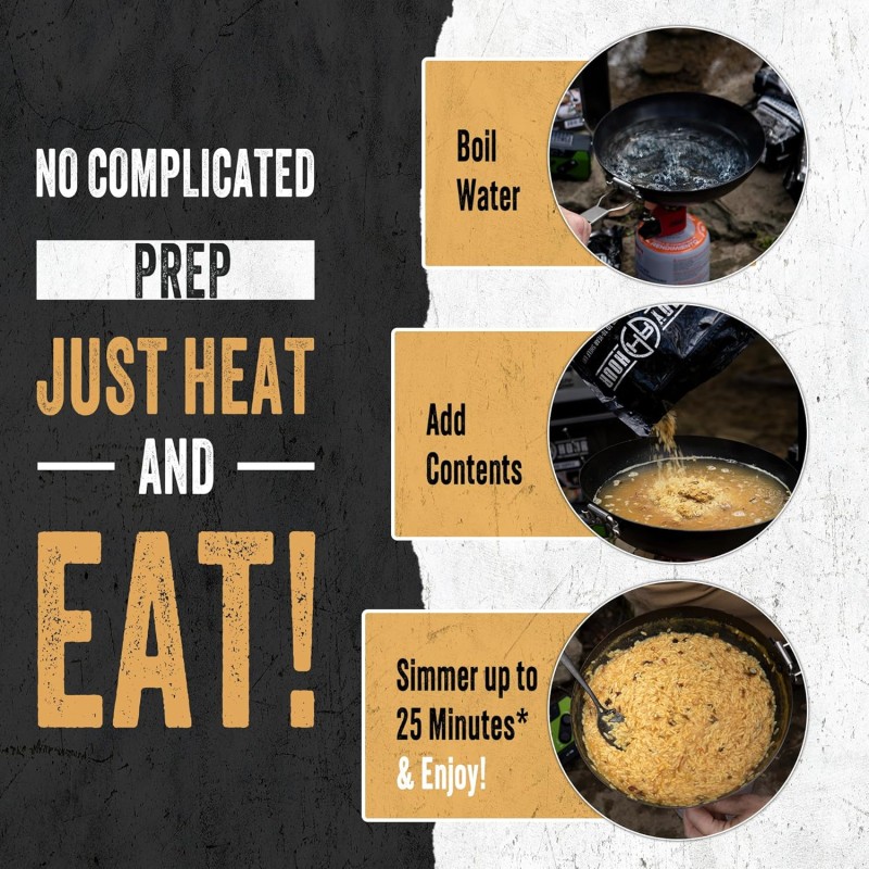 Сублімований набір з 3-х видів квасолі та рису на 100 порцій з великим терміном придатності 25 років Ready Hour