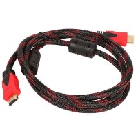 Кабель для підключення електроніки SCAN HDMI - HDMI FULL HD 1.5 м Red
