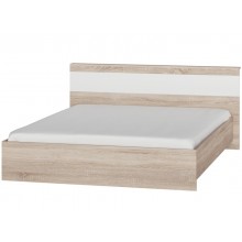 Ліжко двоспальне Еверест Соната-1600 сонома + білий