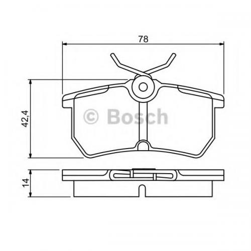 Колодки гальмові Bosch дискові задні FORD Focus R >>05 PR2 0986495227 в інтернет супермаркеті PbayMarket!