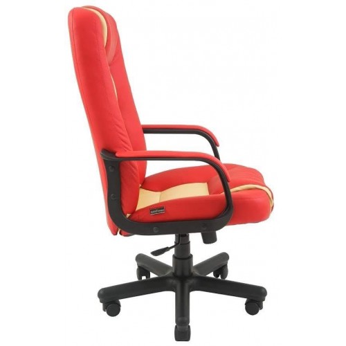 Офісне крісло керівника Richman Челсі Флай 2210-2201 Пластик Річ М1 Tilt Червоно-бежеве