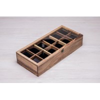 Коробочка для зберігання наручних годинників ecoWalnut 8.2х40.9х18 см Коробочка для зберігання наручних годинників ecoWalnut 8.2х40.9х18 см