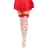 Панчохи Leg Avenue Polka Dot Mushroom Thigh Highs One Size