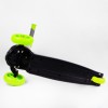 Самокат триколісне світло деки та коліс знімне кермо Best Scooter MAXI 60 кг Green and grey (114441)
