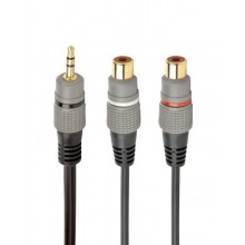 Аудіо-кабель Cablexpert RCA - 2хRCA (M/F), 0.2 м, Black (CCAP-RCAM2F-0.2M)