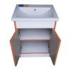 Тумба Mikola-M пластик 3.0 Orange з умивальником Como 70 см