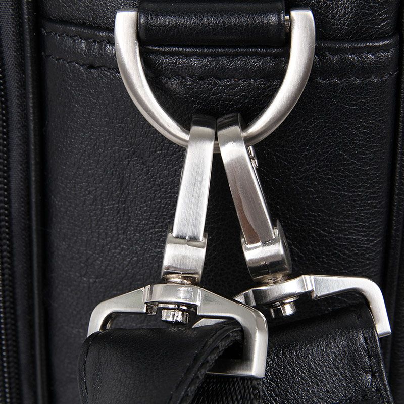 Сумка чоловіча Vintage 14398 для ноутбука 17 дюймів Чорна, Чорний