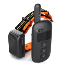 Електронний ошийник для собаки для дресирування + антилай 2 в 1 Dobe DB 500, помаранчевий ремінець