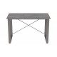 Письмовий стіл Ferrum-decor Драйв 750x1400x600 Сірий метал ДСП Бетон 16 мм (DRA056)