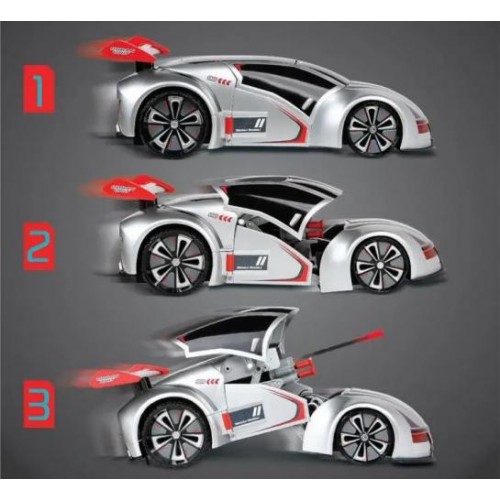 Машинка-трансформер стріляюча RIAS Velocity Demon на радіокеруванні Grey Машинка-трансформер стріляюча RIAS Velocity Demon на радіокеруванні Grey