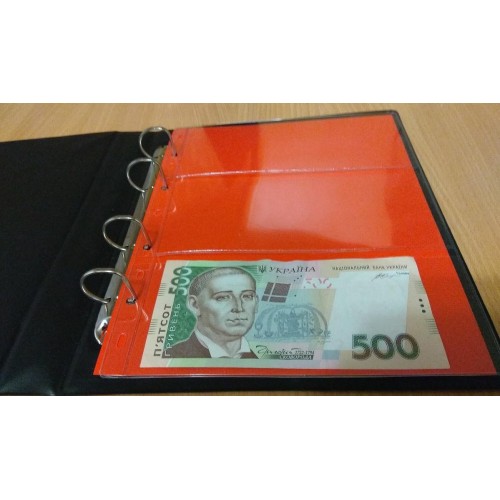 Альбом для монет і банкнот Elit набір червоних листів Чорний (hub_26ut22) в інтернет супермаркеті PbayMarket!