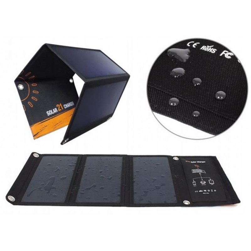 Сонячний зарядний пристрій Solar Charger 12V 21W