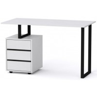 Стіл письмовий Лофт-2 Компаніт Німфея альба (120х60х72, 8 см) Стіл письмовий Лофт-2 Компаніт Німфея альба (120х60х72, 8 см)