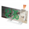 Годинник настільний електронний з проекцією та будильником Gaosuo DS-3618LP LED White