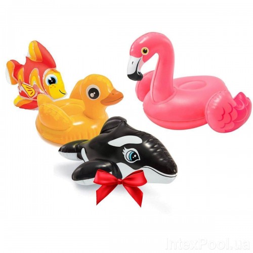 Надувний набір іграшок 4 в 1 Intex 58590-4 «Звірятка» (hub_0axpvo) в інтернет супермаркеті PbayMarket!