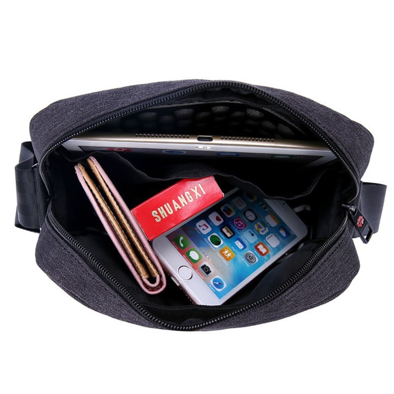 Сумка міська через плече Tigernu T-L5102 для планшета до 9.6'' 2 л 26х21х6 см Сірий (17187-hbr)