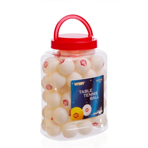 Набір м'ячів для настільного тенісу 60 штук у пластиковій банці VITORY MT-1896 (ABS, d-40мм) Білий (PT0592) в інтернет супермаркеті PbayMarket!