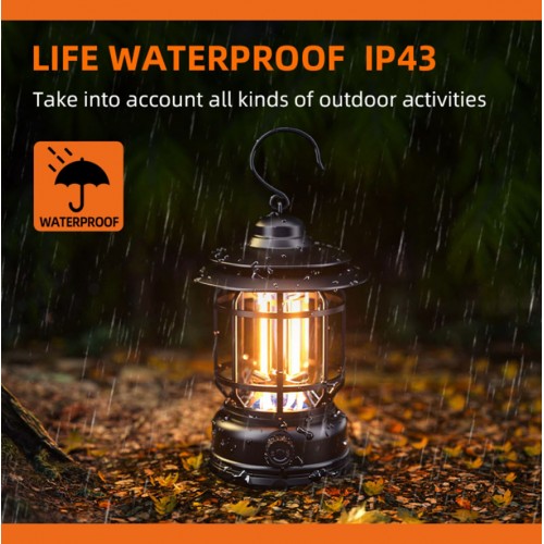 Ліхтар кемпінговий Superfire T51 195 Lumen IP43 Чорний (1936288143)