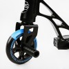Самокат трюковий пеги алюмінієвий диск та дека колеса Best Scooter Reactor HIC-система PU Black and blue (112770)