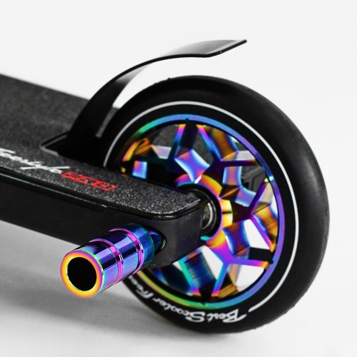 Самокат трюковий Best Scooter Freestyle Pro HIC-система пеги алюмінієвий диск та дека колеса PU Black (115640)