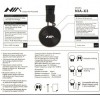 Бездротові Bluetooth навушники з MP3 плеєром Nia X3 Чорний (45379)